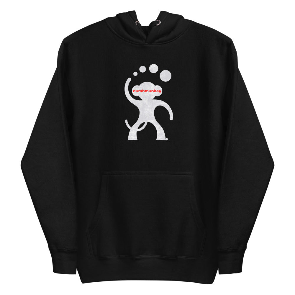 Dumbmunkey "Logo Fade" Men's/Unisex Ring-Spun Hoodie