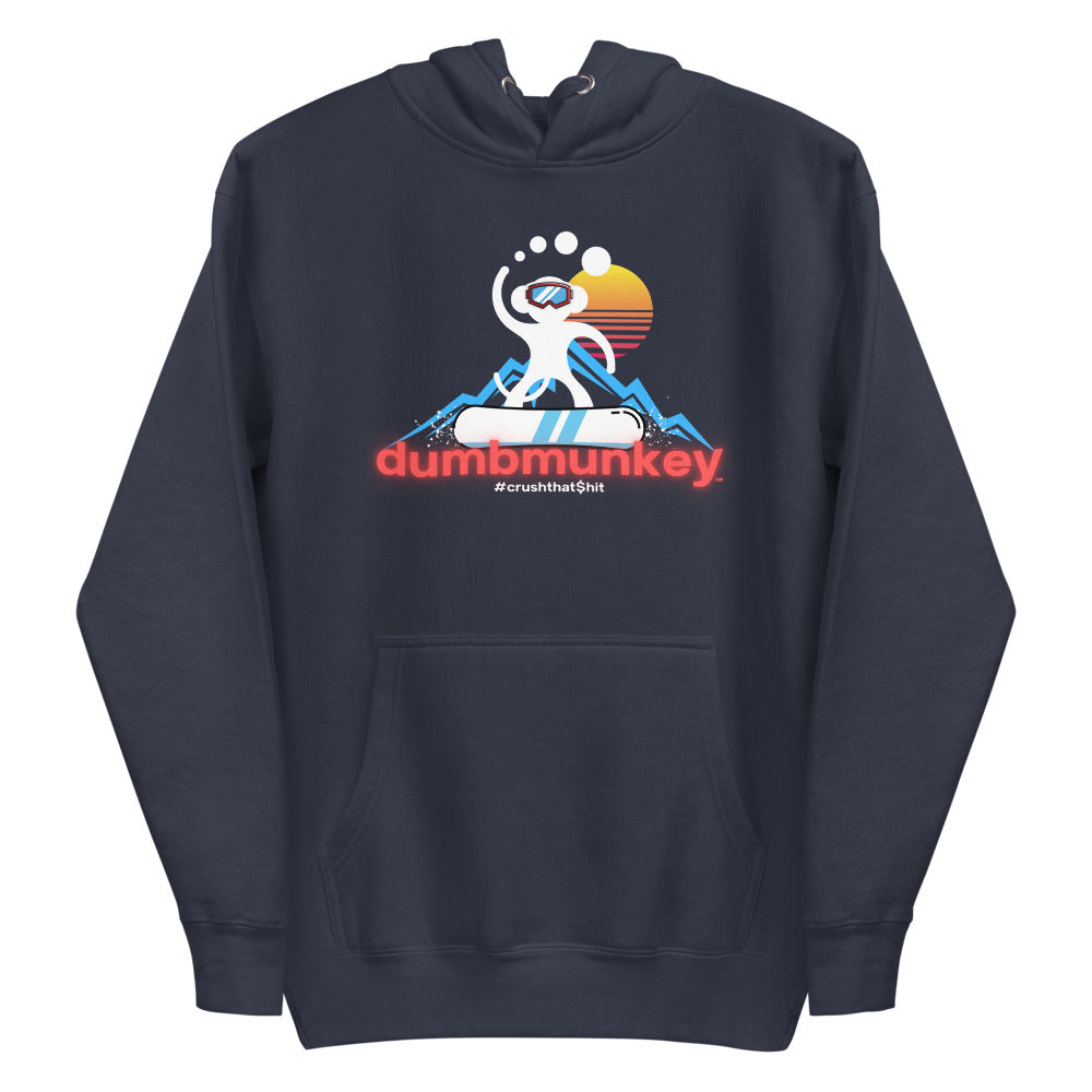 Dumbmunkey "Pow Bum" Men's/Unisex Ring-Spun Hoodie