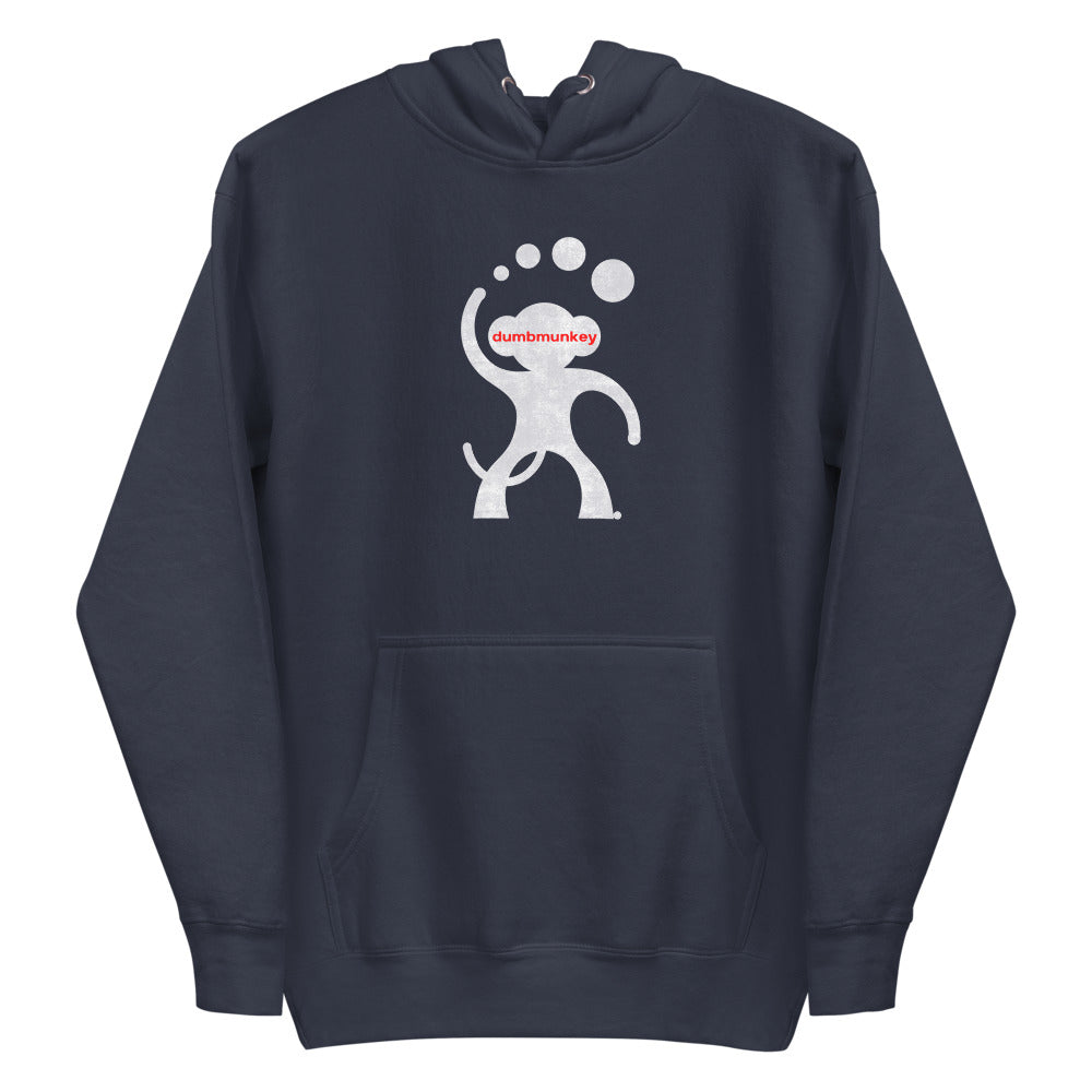 Dumbmunkey "Logo Fade" Men's/Unisex Ring-Spun Hoodie